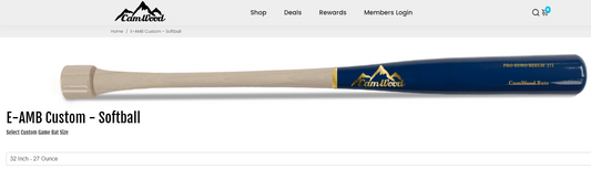 AMB Camwood Softball Training Bat