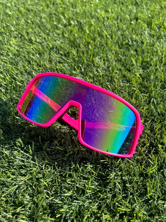 A META SHADES PINK PANTHERS PINK-PURPLE MIRRORED LENS